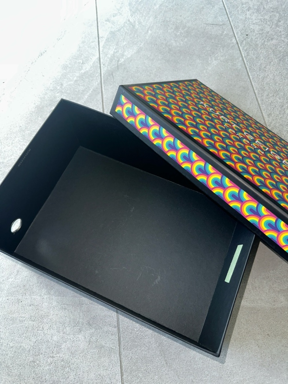 Kurt Geiger Multicolor Rainbow Pattern Decorative Box - Picture 3 of 7